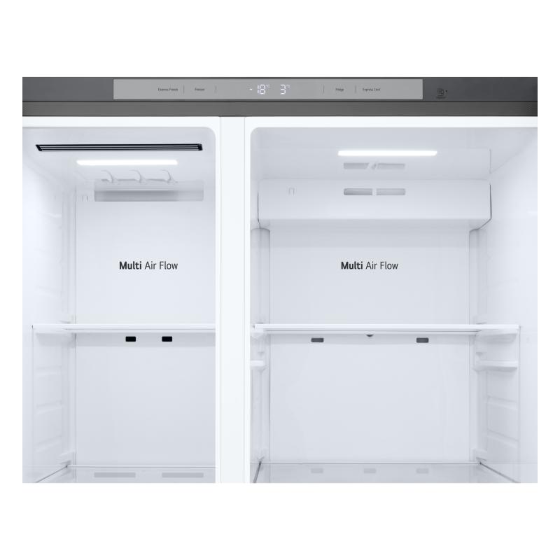 LG REFRIGERADORA SIDE BY SIDE 23CUFT(GROSS) / 22.5CUFT(NET) SMART INVERTER PRIME SILVER