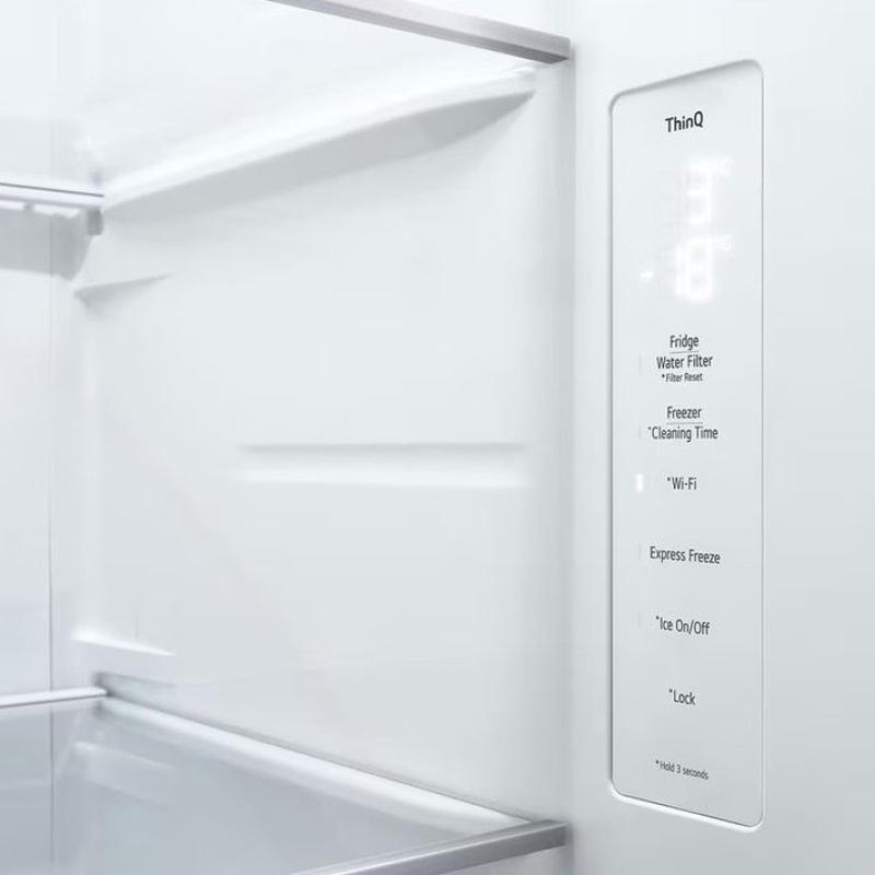Lg Refrigerador side by side 22.4cuft (net) / 24cuft (gross) thinq instaview inverter vs25