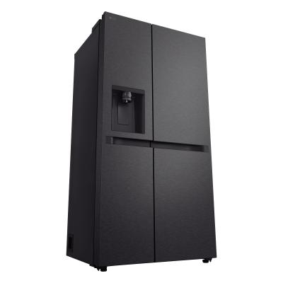 Lg Refrigeradora side by side 23cuft(gross) / 22cuft(net) smart inverter essence matte black