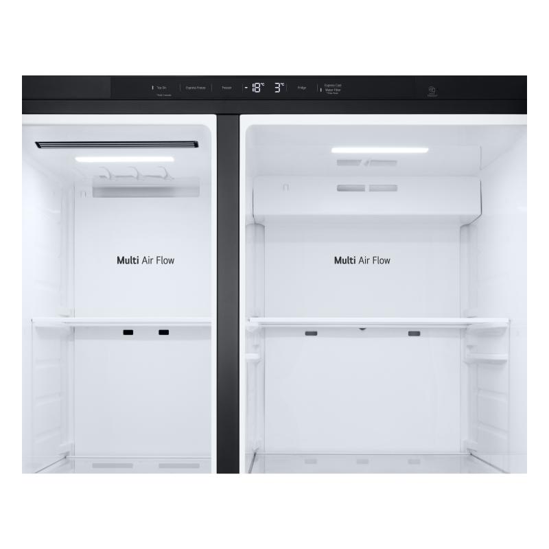 LG REFRIGERADORA SIDE BY SIDE 23CUFT(GROSS) / 22CUFT(NET) SMART INVERTER ESSENCE MATTE BLACK