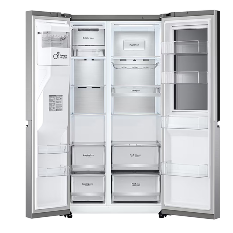 Lg Refrigeradora side by side de 22.4p³ instaview door in door craft ice vs25xh
