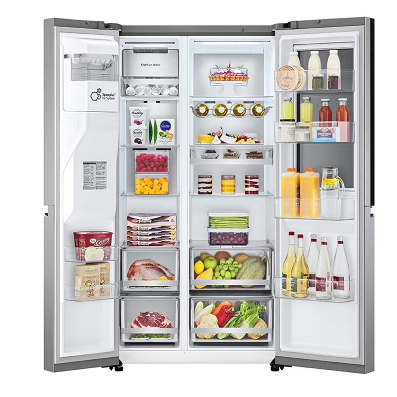 Lg Refrigeradora side by side de 22.4p³ instaview door in door craft ice vs25xh