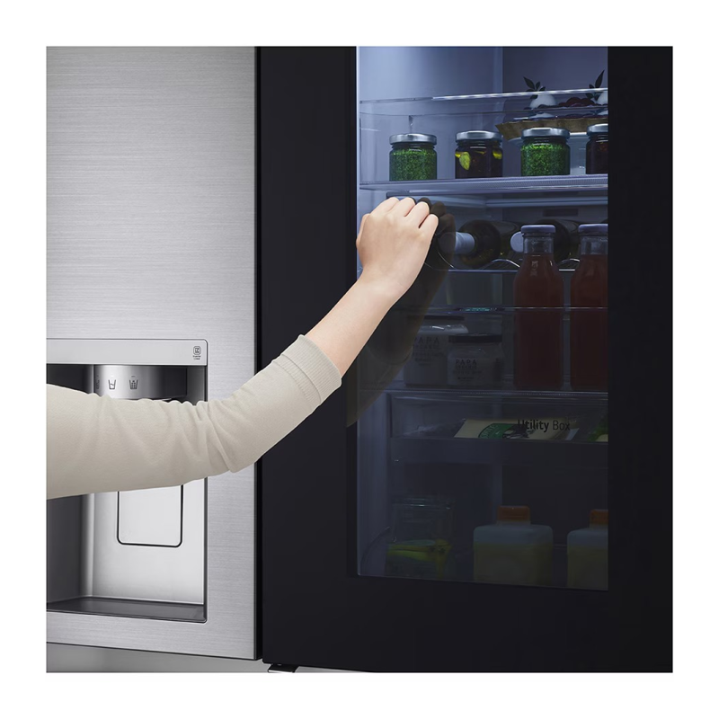 Lg Refrigeradora side by side de 22.4p³ instaview door in door craft ice vs25xh