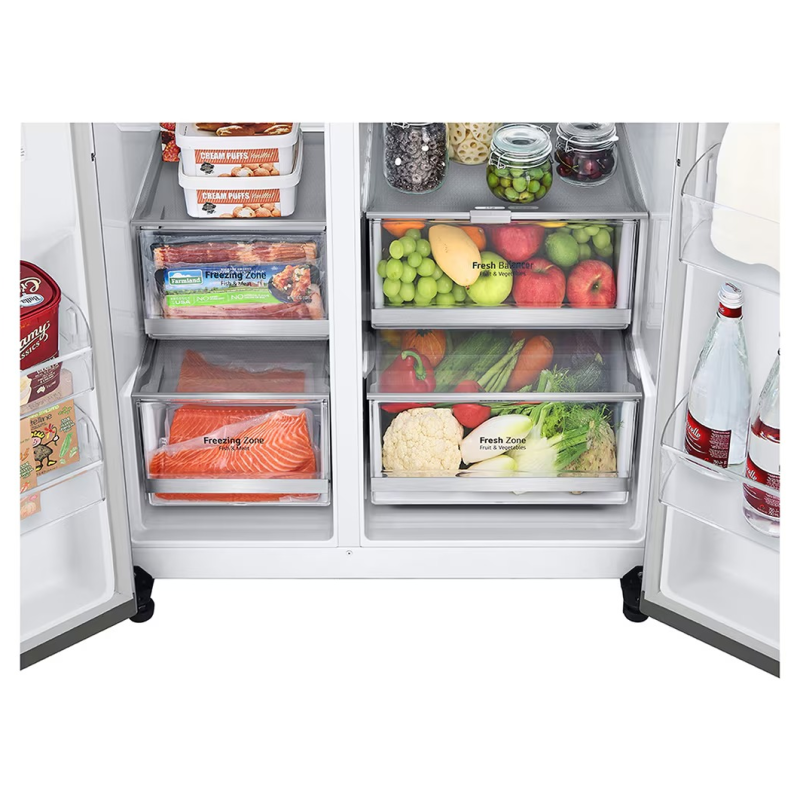 Lg Refrigeradora side by side de 22.4p³ instaview door in door craft ice vs25xh