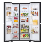 Lg Refrigeradora side by side 27p³ smart inverter negro matte