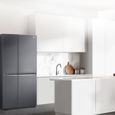 Lg Refrigeradora side by side 27p³ smart inverter negro matte