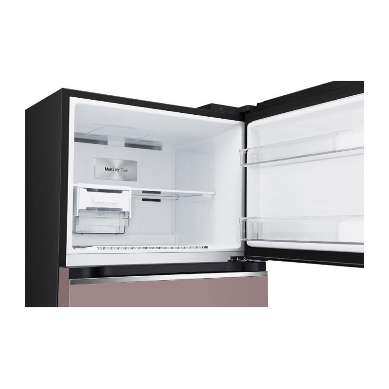 Lg Refrigeradora top freezer 13.2cuft(net) vt38 smart inverter compressor linearcooling puerta clay pink