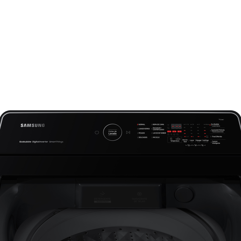 SAMSUNG LAVADORA DE 19KG CON ECOBUBBLE DIGITAL INVERTER WA19CG6442BD