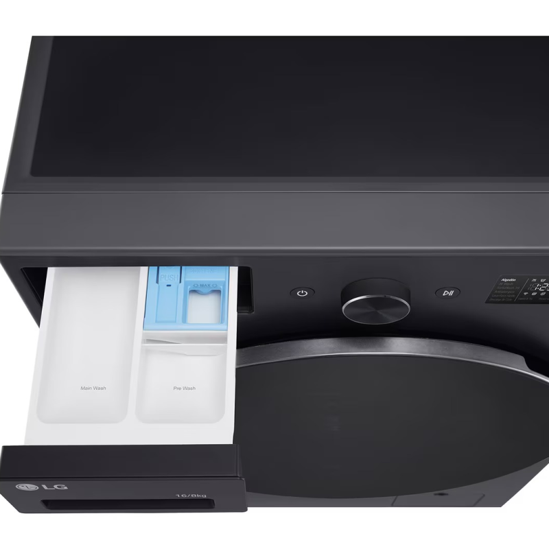 Lg Lavadora de carga frontal 16kg con secadora integrada ai dd wifi color grafito wd16egnt6