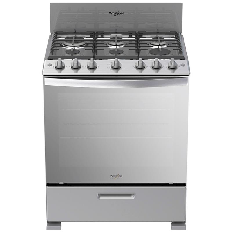 WHIRLPOOL ESTUFA DE 6 QUEMADORES A GAS DE 30" LWFR3400