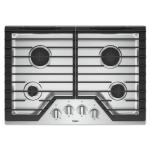 WHIRLPOOL ESTUFA EMPOTRABLE DE 30" A GAS 4 QUEMADORES WCG55