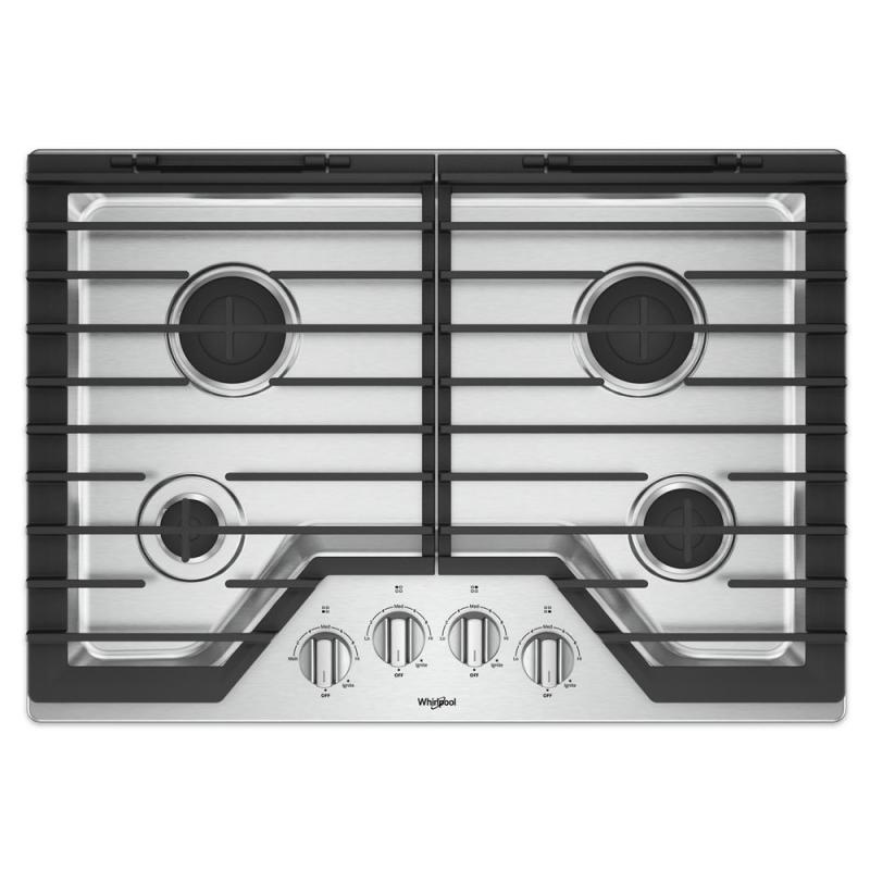 WHIRLPOOL ESTUFA EMPOTRABLE DE 30" A GAS 4 QUEMADORES WCG55