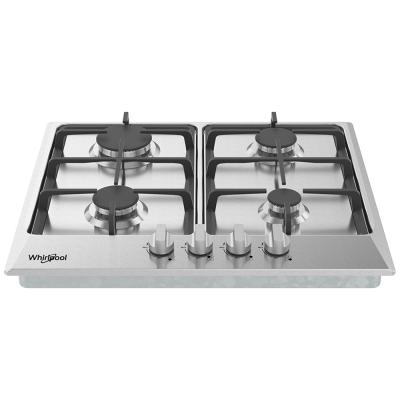 ESTUFA EMPOTRABLE A GAS DE 24" WHIRLPOOL DE 4 QUEMADORES WP2420S