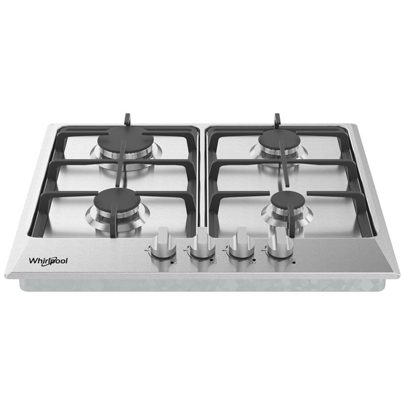 ESTUFA EMPOTRABLE A GAS DE 24" WHIRLPOOL DE 4 QUEMADORES WP2420S