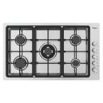 ESTUFA EMPOTRABLE WHIRLPOOL A GAS DE 36" ACERO INOXIDABLE WP3550S