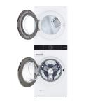 LG TORRE DE LAVADO WASHTOWER DE CARGA FRONTAL INTELIGENTE INVERTER AI DD A GAS Y CONECTIVIDAD LG THINQ DE 22KG COLOR BLANCO WK22WS6