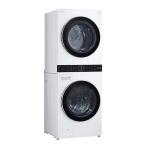 LG TORRE DE LAVADO WASHTOWER DE CARGA FRONTAL INTELIGENTE INVERTER AI DD A GAS Y CONECTIVIDAD LG THINQ DE 22KG COLOR BLANCO WK22WS6