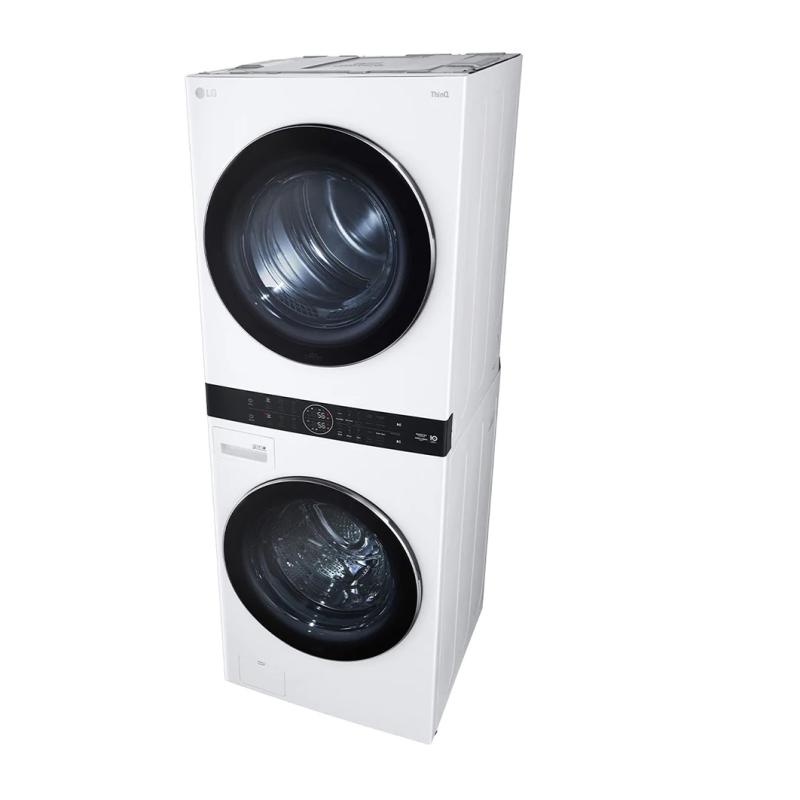 LG TORRE DE LAVADO ELECTRICA DE CARGA FRONTAL INVERTER AI DD Y CONECTIVIDAD LG THINQ DE 22KG COLOR BLANCO WK22WS6