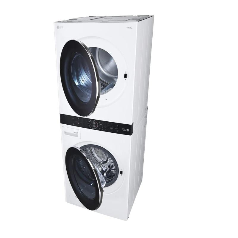 LG TORRE DE LAVADO ELECTRICA DE CARGA FRONTAL INVERTER AI DD Y CONECTIVIDAD LG THINQ DE 22KG COLOR BLANCO WK22WS6