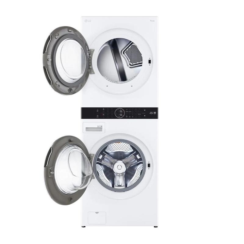 LG TORRE DE LAVADO ELECTRICA DE CARGA FRONTAL INVERTER AI DD Y CONECTIVIDAD LG THINQ DE 22KG COLOR BLANCO WK22WS6