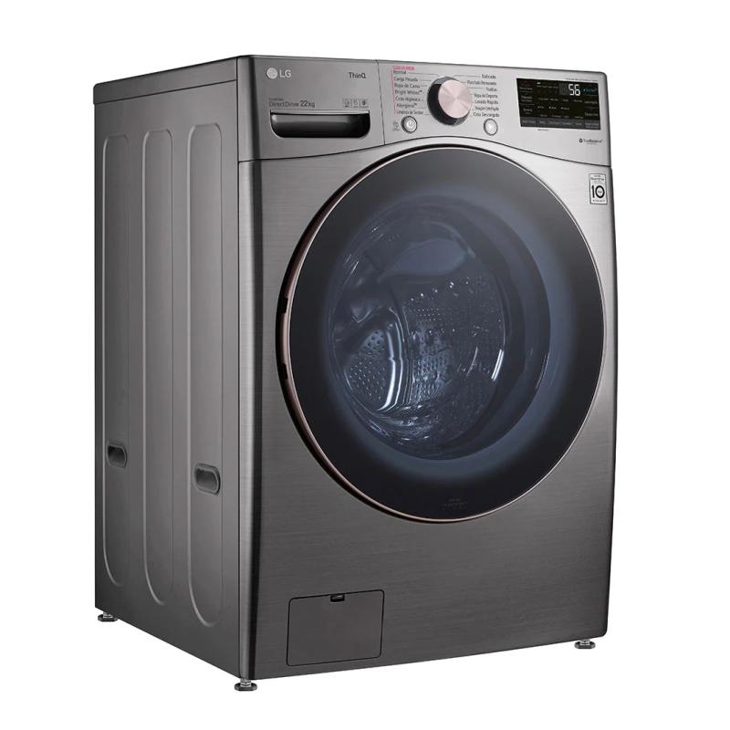 Lg Lavadora carga frontal de 22kg inverter ai dd con turbowash 360 wm22vv