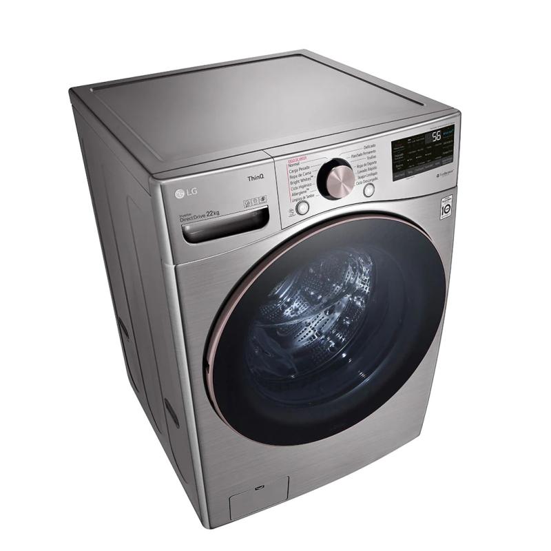 Lg Lavadora carga frontal de 22kg inverter ai dd con turbowash 360 wm22vv