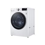 Lg Lavadora carga frontal 22kg/48lbs, steam, vidrio templado, color blanco, thinq