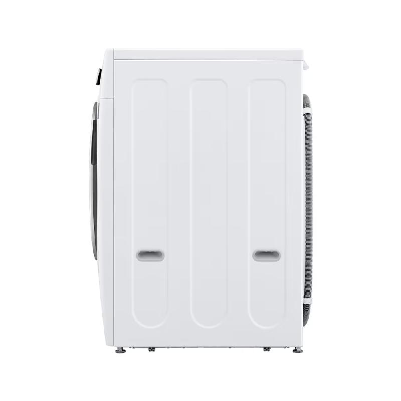 Lg Lavadora carga frontal 22kg/48lbs, steam, vidrio templado, color blanco, thinq