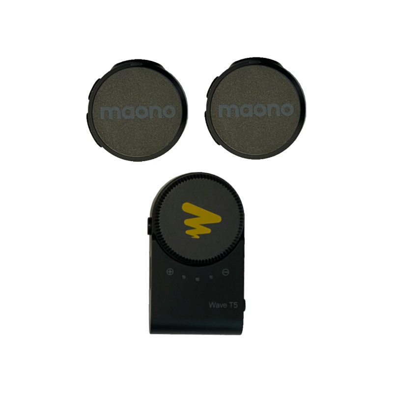 MAONO KIT MICROFONOS DE SOLAPA INALAMBRICOS WAVE T5