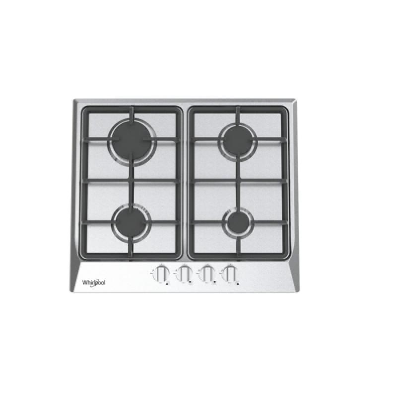 ESTUFA EMPOTRABLE A GAS DE 24" WHIRLPOOL DE 4 QUEMADORES WP2420S