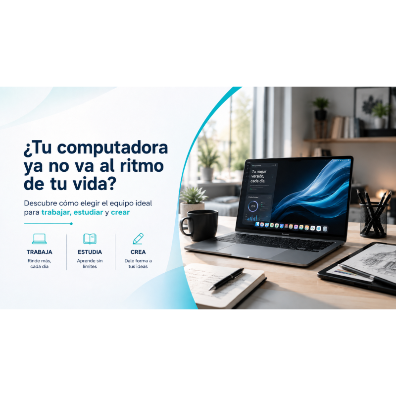 ¿Tu computadora ya no va al ritmo de tu vida? Descubre cómo elegir el equipo ideal para trabajar, estudiar y crear
